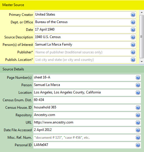 Example: 1940 Census 